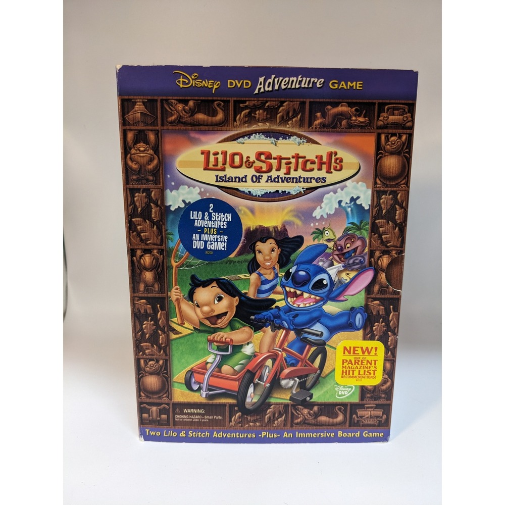 Disney Lilo & Stitch Island Of Adventures DVD Board Game 2004 Interactive Family